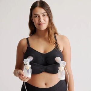 Quince Seamless Hands Free Pumping & Nursing Bra